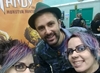 actor "Nathan Head" with authors "C L Raven" at Wales Comic Con 2 2017